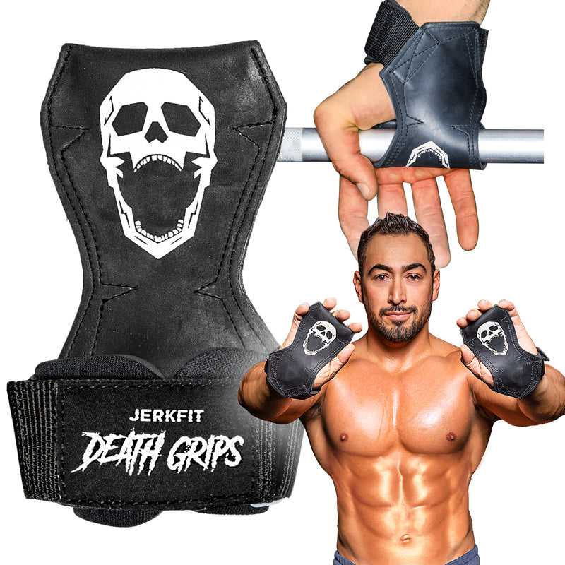 JerkFit Fly Grips - Guanti Presa Per Cross Training, Pull Up E Sollevamento Pesi - Morbidi, Antivesciche, Vegani