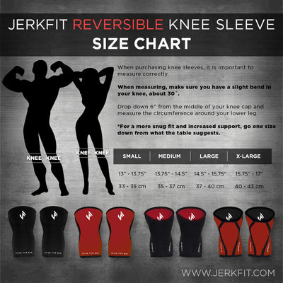 JerkFit Reversible Knee Sleeves (pair)